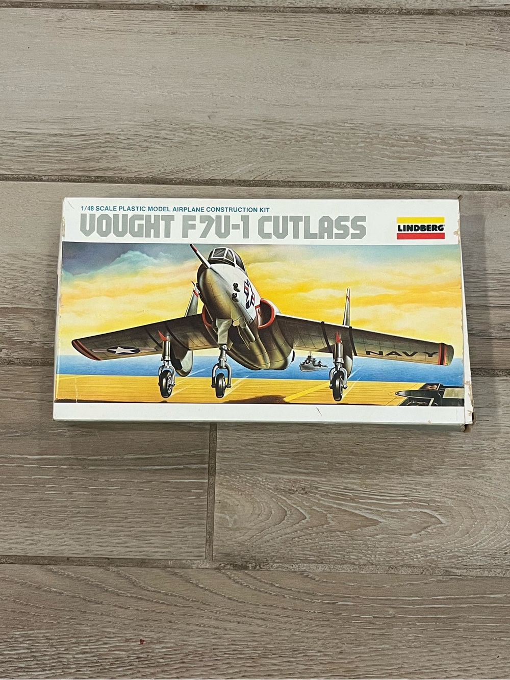 Lindberg Vought F7U-1 Cutlass 1:48 Plastic Airplane Model Kit #2320
